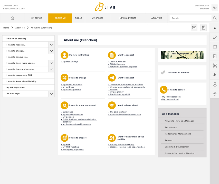 Breitling Digital Workplace